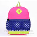 New Arrival Colorful Fashionable Canvas School Backpacks for Kids